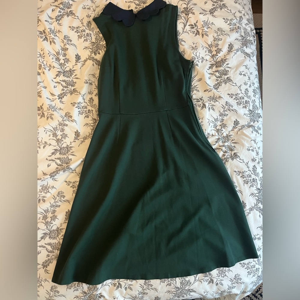 Hunter Green soft cotton feeling beautiful fitted stretchy Dress